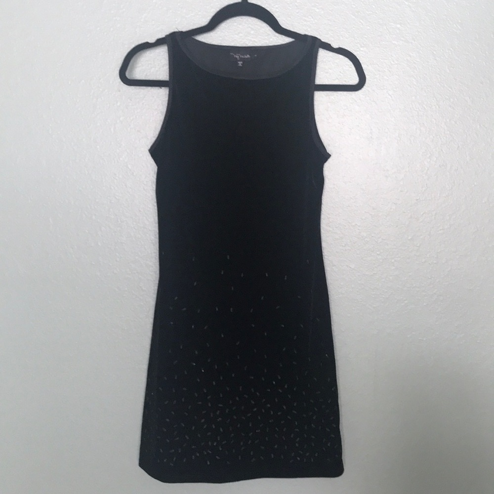 My Michelle Faux Velvet Glitter Embellished Dress.